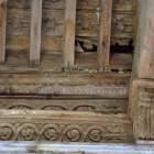 Detalle del artesonado de la iglesia de Valcabado.