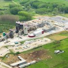 Una imagen áerea del centro de investigación de la captura y almacenamiento de CO2 de la Ciuden en Cubillos del Sil.