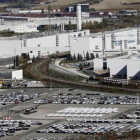Imagen aérea de la factoría de Volkswagen en Navarra.