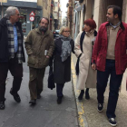 Rodríguez y Alonso, ayer, en Astorga.