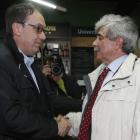 Chamosa y Marín, tras las votaciones el pasado 10 de marzo. JESÚS F. SALVADORES