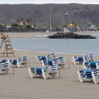 Imagen de la playa de Los Cristianos en Tenerife. MIGUEL BARRETO