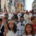 La procesión, en la calle Ancha.