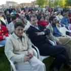 Laborda participó en un mitin junto con los candidatos socialistas