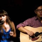La cantante Chenoa, durante un concierto en Ciudad de México