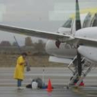 Los aviones de Lagun Air deben pernoctar a la intemperie en el aeropuerto de La Virgen del Camino