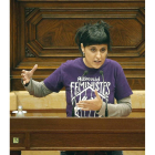 La diputada de la CUP, Anna Gabriel. ANDREU DALMAU