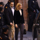 La infanta Cristina el día que prestó declaración ante el juez José Castro.