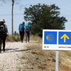 Peregrinos en el Camino de Santiago. MARCIANO PÉREZ