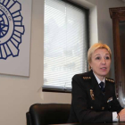 María Marcos, durante la entrevista.