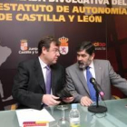 Antonio Silván y Ángel Penas, ayer en la presentación de la jornada