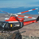 El helicóptero del Grupo de Emergencias y Salvamento (GES) de Canarias.