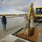 Aspecto actual de las obras de la Cetile en Chozas tras casi medio año de trabajos