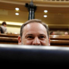 José Luis Ábalos ayer, en la segunda sesión de control al Gobierno en el Congreso.