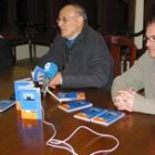 Bernardo Velado, Miguel Sánchez y Miguel Pérez durante la presentación