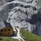 Vista aérea de los desprendimientos de la montaña Eiger