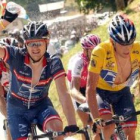 Landis (i) y Armstrong, otrora amigos y ahora enfrentados.