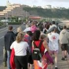 Los veraneantes, que pasaban unos días en la localidad de Anglet, tuvieron que ser evacuados ayer