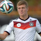 Toni Kroos, durante un partido con la selección de Alemania.