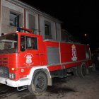 La autobomba de La Bañeza, en su salida a Huerga de Frailes el 28 de enero.