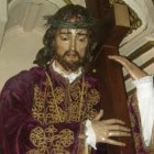La imagen de Jesús Nazareno, en su capilla.