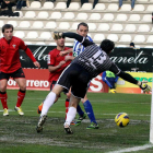 La Deportiva frente al Mirandés en el partido de la primera vuelta en El Toralín.