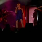 Soraya en un momento de su concierto el pasado martes