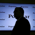 El expresidente del Banco Popular, Ángel Ron, durante la presentación de resultados del 2016.
