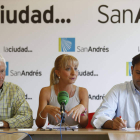 Flórez, Gancedo y Rodríguez presentaron ayer las enmiendas.