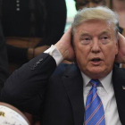 El presidente de EEUU, Donald Trump, durante una audiencia en la Casa Blanca.
