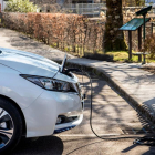 Punto de recarga de coche eléctrico.