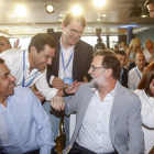 Mariano Rajoy durante la clausura de la reunión interparlamentaria del PP. KAI FÖRSTERLING