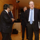 Juan Vicente Herrera ayer durante la  comisión de investigación de las cajas. NACHO GALLEGO