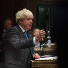 El primer ministro británico, Boris Johnson, en Westminster. JESSICA TAYLOS