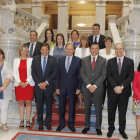 Pío García Escudero, con los presidentes de los parlamentos autonómicos. ALBERTO MORANTE