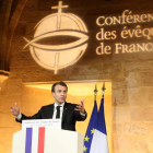 El presidente francés, Emmanuel Macron, dejó entrever un próximo ataque. LUDOVIC MARIN
