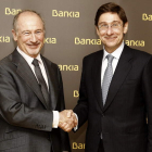 Rodrigo Rato y el nuevo presidente de Bankia, José Ignacio Goirigolzarri.