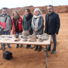 Algunos de los restos arqueológicos recuperados el en yacimiento de Can Roqueta de Sabadell.