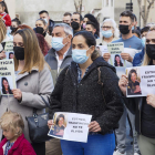 Vecinos de Traspinedo , en uno de los actos en recuerdo de Esther López. R. GARCÍA