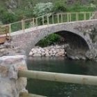 Vista del puente romano que se ha reformado y que inaugura hoy García Prieto