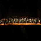 Un instante del concierto que ofrecieron ayer el coro Ángel Barja y Juventudes Musicales de León
