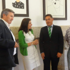 Valcarce, Bello, Martínez y Velasco ayer en la Diputación.