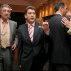 El rector de la Uned, Juan Antonio Gimeno, con el alcalde, el jueves