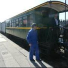 Vagones del tren turístico minero, en una imagen de archivo