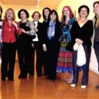 Las nueve mujeres que integran el colectivo Nosotras