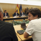 Imagen de la reunión celebrada ayer en Madrid del pacto antiterrorista. EFE/J.J.GUILLÉN