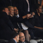 Selfie' presidencial con Obama, Cameron y Helle Thorning-Schmidt, con Michelle Obama de testigo.