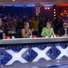 Dani Martínez, a la izquierda, en un momento del programa 'Got Talent' de anoche. TELECINCO