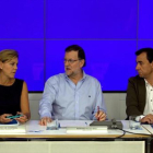 Cospedal, Rajoy y Martínez-Maillo, en el comité ejecutivo nacional del PP.