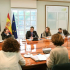 Pedro Sánchez presidió la reunión interministerial.